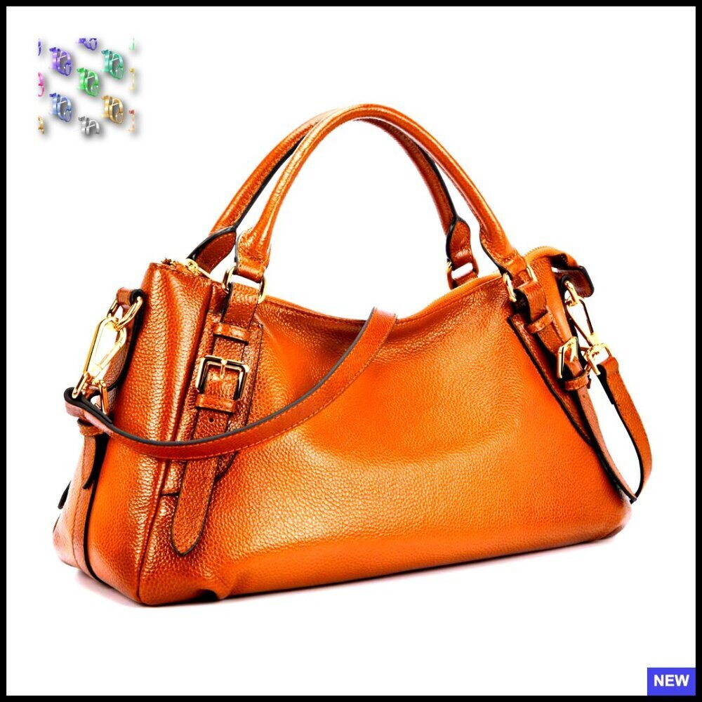 Genuine Leather Hobo Satchel Crossbody Bag Top Handle Vintage Soft Designer